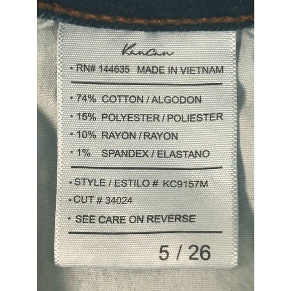 KanCan Distressed Button Fly High-Rise Skinny Jeans Size 5 26X26 - Picture 7 of 7